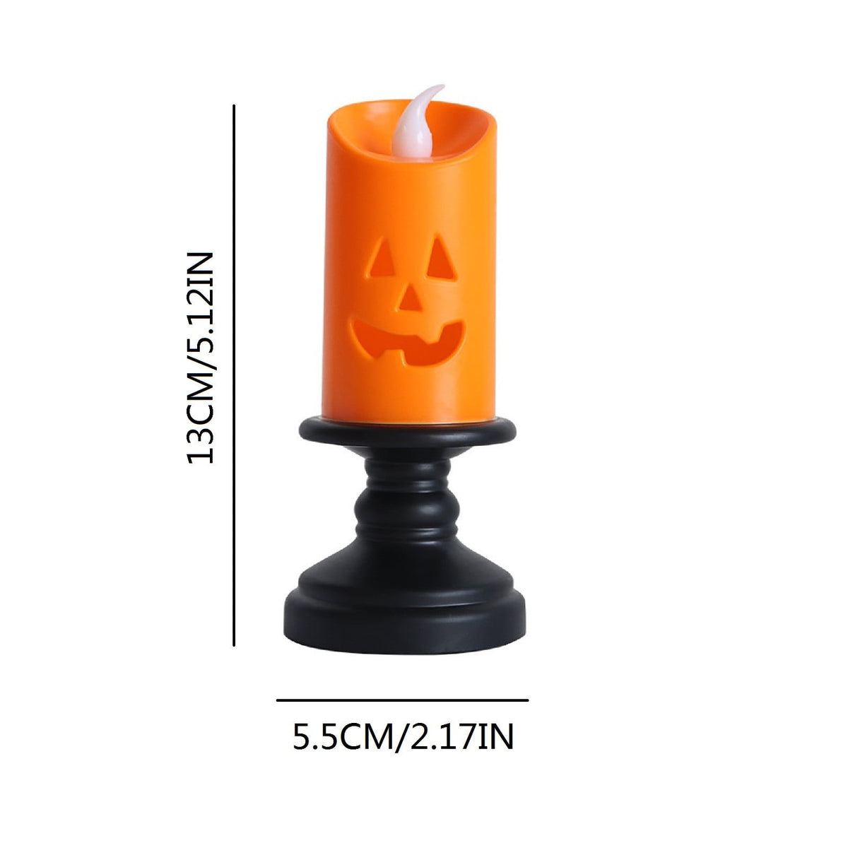 ZestqaQ Halloween LED Candle Light, Halloween Decoration, Pumpkin Lantern, Outdoor Lantern for Patios, Trick or Treat Decoration, Spooky Home Decor