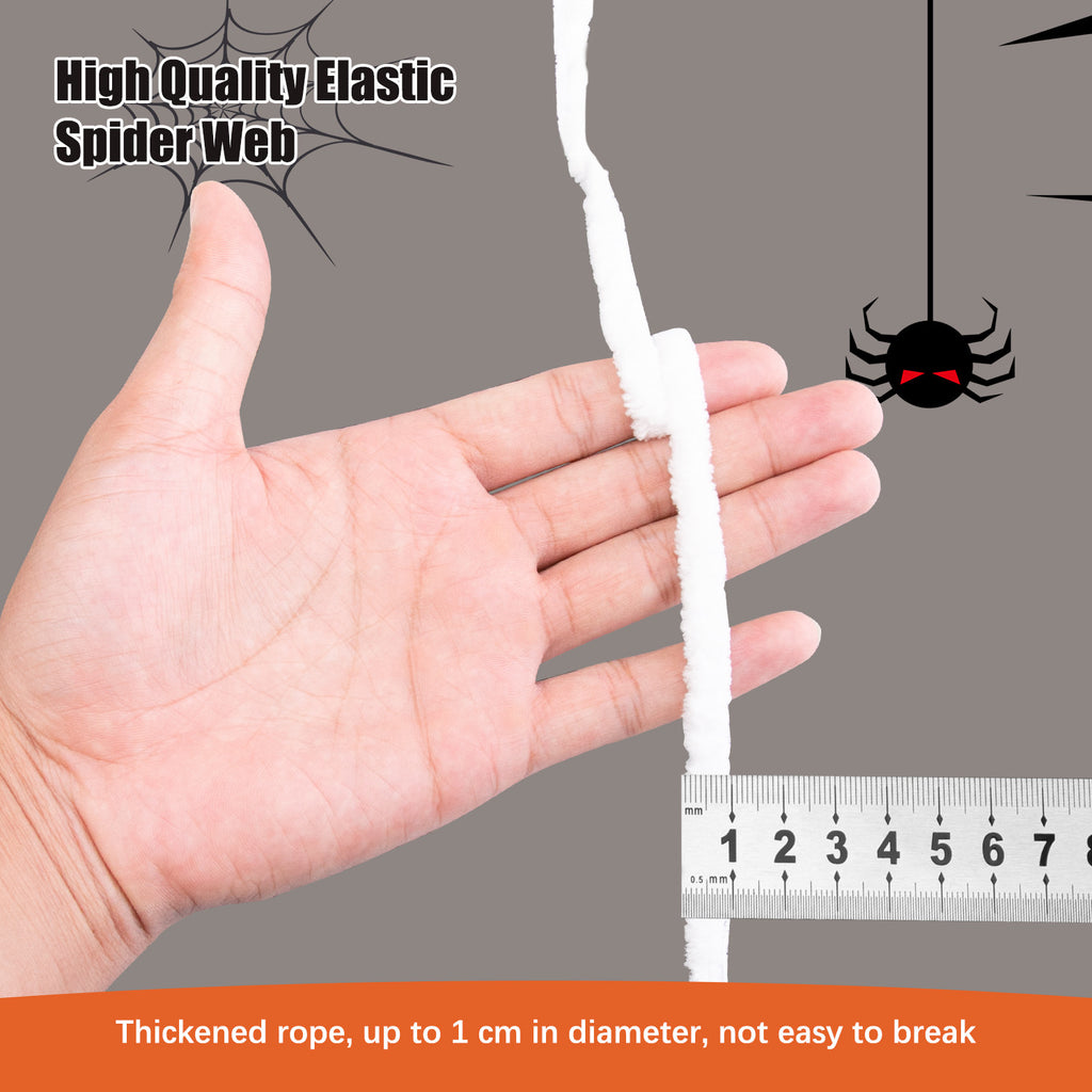 Innens 11.8ft Halloween 144 LED Purple Spider Web Lights with 35" Giant Spider Light up Cobweb Halloween Decorations for Indoor Ourdoor Garden Yard Home Patio (Black, 1Pc)
