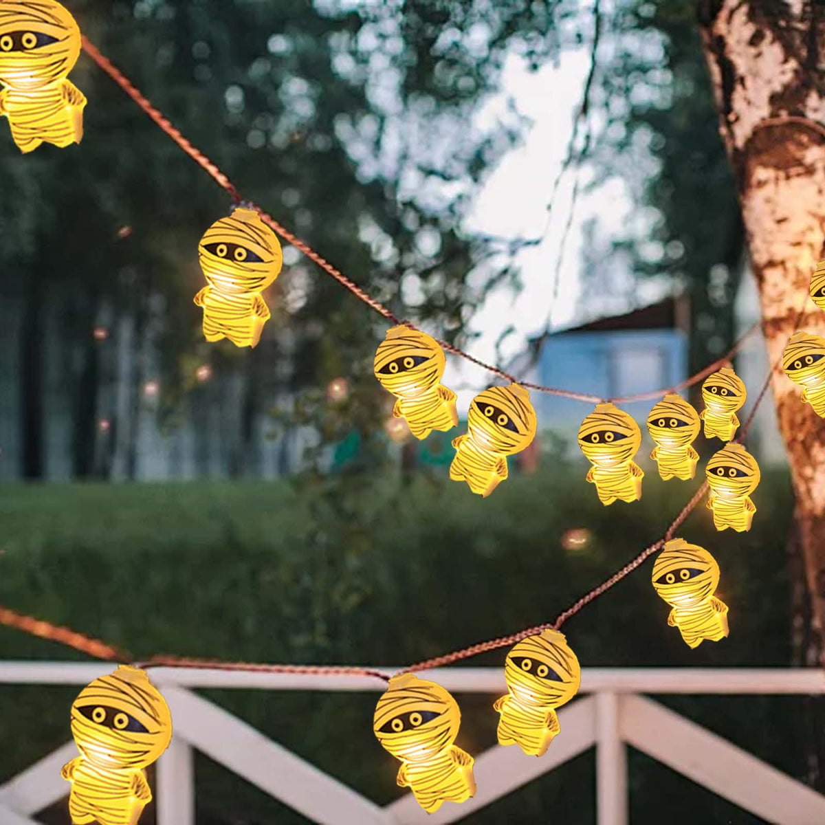 Darzheoy Halloween String Lights, 20 LED 10 FT Battery Operated String Lights, Halloween Decorations Lights Indoor Outdoor Cute Halloween Party Decor