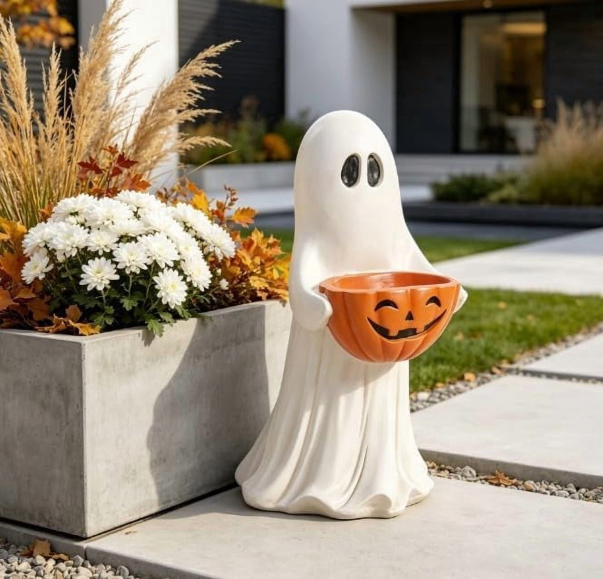Ghost Night Light Halloween Decorations Bedside Night Light with Tap Control, Dimmable Nursery Decor Lamp, Fun Ghost Gift for K*ids, Halloween Room Decor, Ghost Lamp