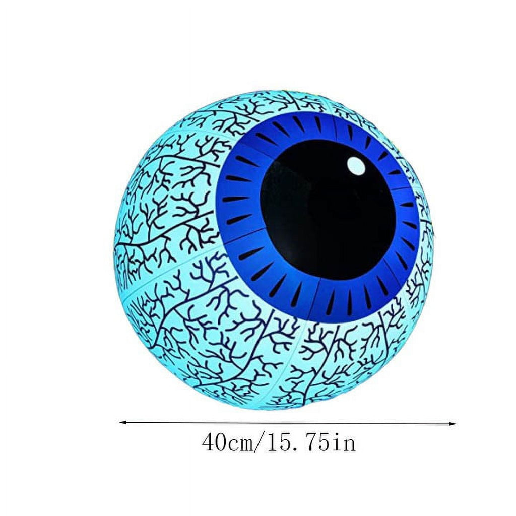 Kdkad Halloween Inflatables Large Set of Eyes Decoration, 23.6 Inch Large LED Glowing Eyes Inflatable Set, Blow Ups Eyes for Yard Horror Parties & Blow-Up Displays